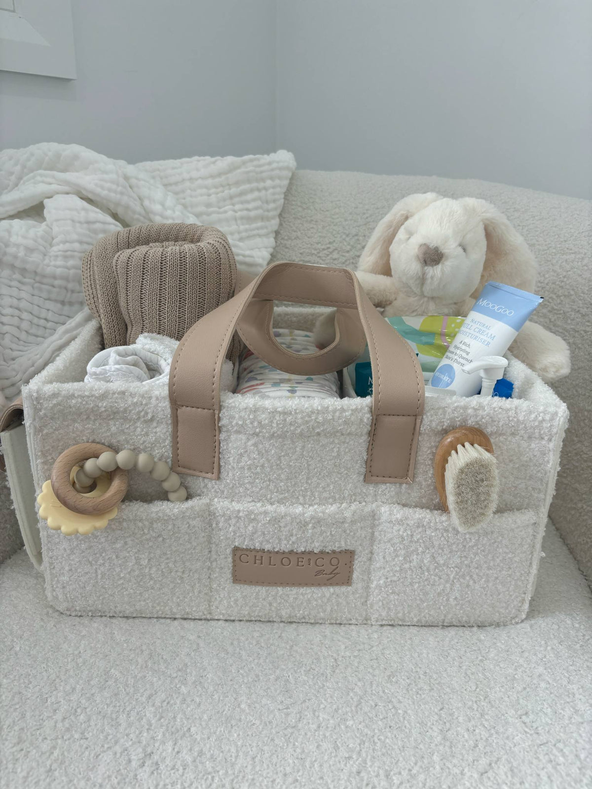 Boucle Nappy Caddy Organiser