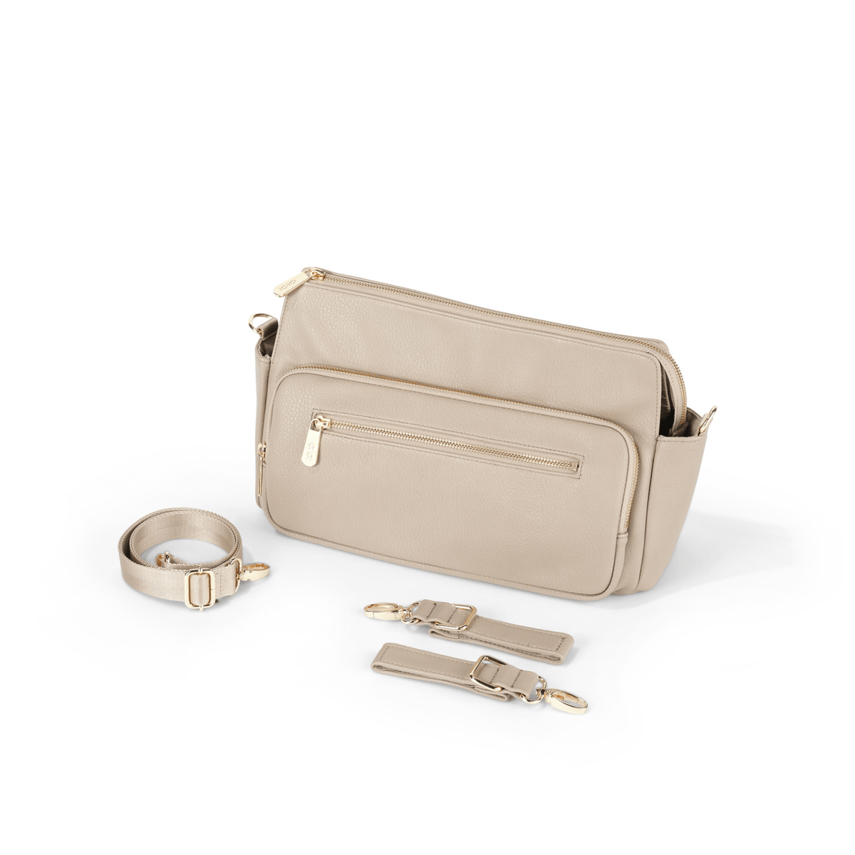OiOi - Multitasker Pram Caddy 2.0 - Oat Vegan Leather