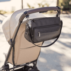 OiOi - Multitasker Pram Caddy 2.0 - Black Vegan Leather