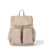 OiOi - Signature Nappy Backpack - Oat Dimple Vegan Leather