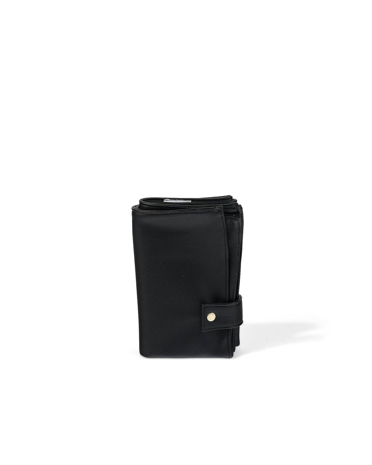 OiOi - Nappy Changing Pouch - Black Vegan Leather