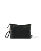 OiOi - Nappy Changing Pouch - Black Vegan Leather