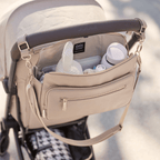 OiOi - Multitasker Pram Caddy 2.0 - Oat Vegan Leather