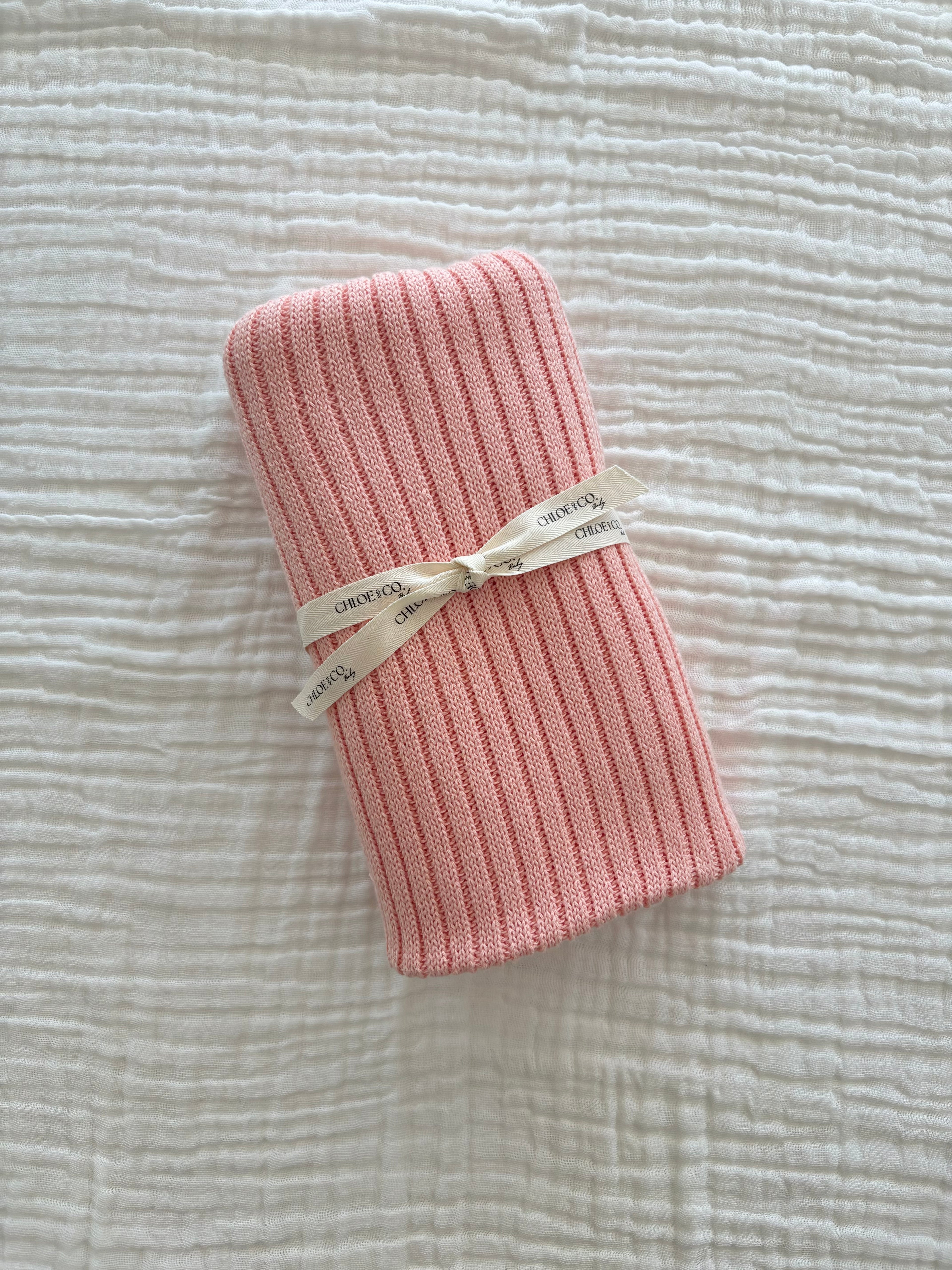 Chloe and Co Signature Blanket - Peachy/Pink