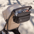 OiOi - Multitasker Pram Caddy 2.0 - Black Vegan Leather