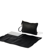 OiOi - Nappy Changing Pouch - Black Vegan Leather