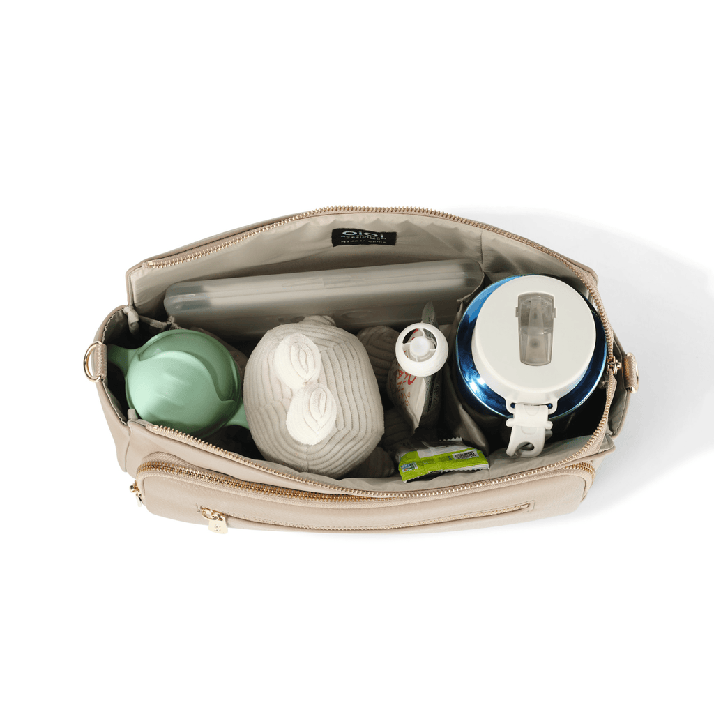 OiOi - Multitasker Pram Caddy 2.0 - Oat Vegan Leather