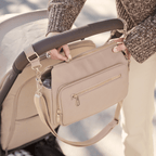 OiOi - Multitasker Pram Caddy 2.0 - Oat Vegan Leather