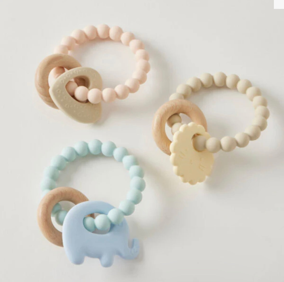 Jiggle & Giggle Wren Silicone and wood Teether