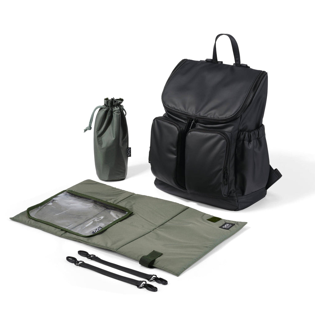 OiOi - Signature Nappy Backpack - Black Weatherproof