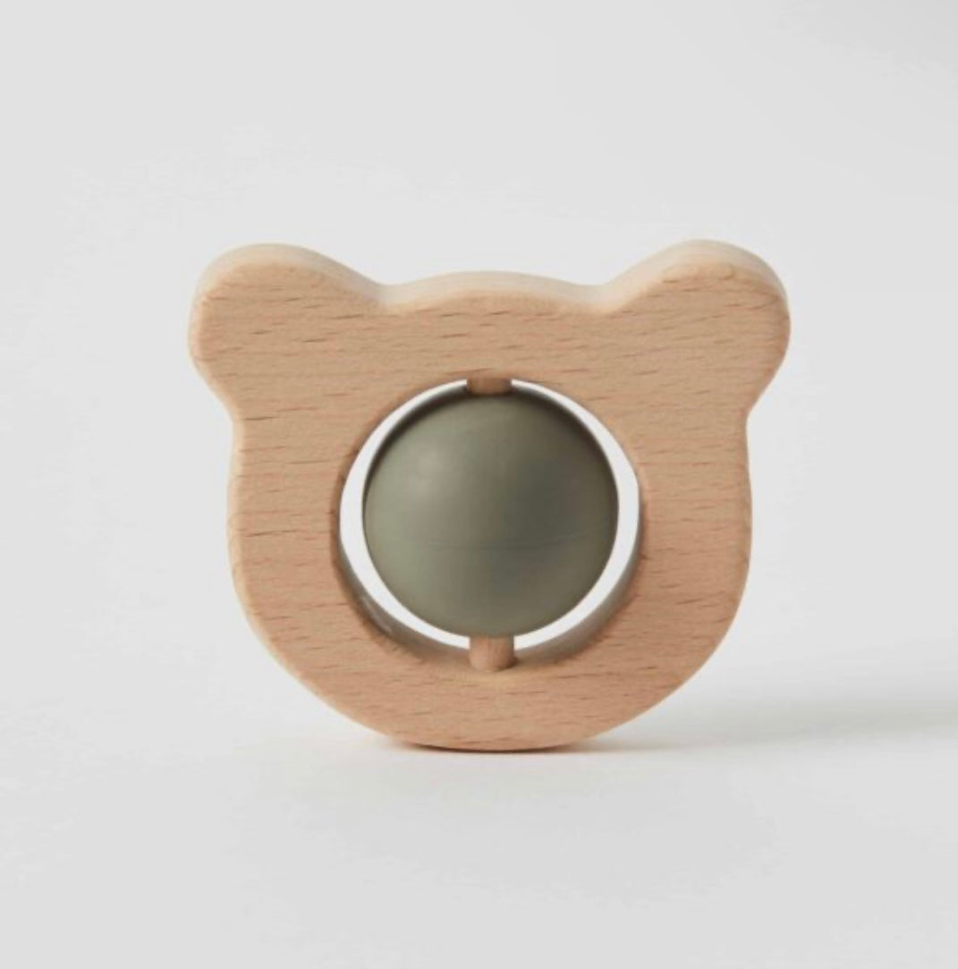 Nordic Kids Bowie Bear Teether Silicone/Wood Teether