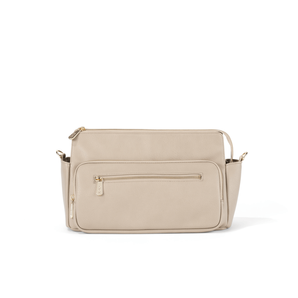 OiOi - Multitasker Pram Caddy 2.0 - Oat Vegan Leather