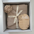 Hello World Baby Gift Box (Neutral/Biege)