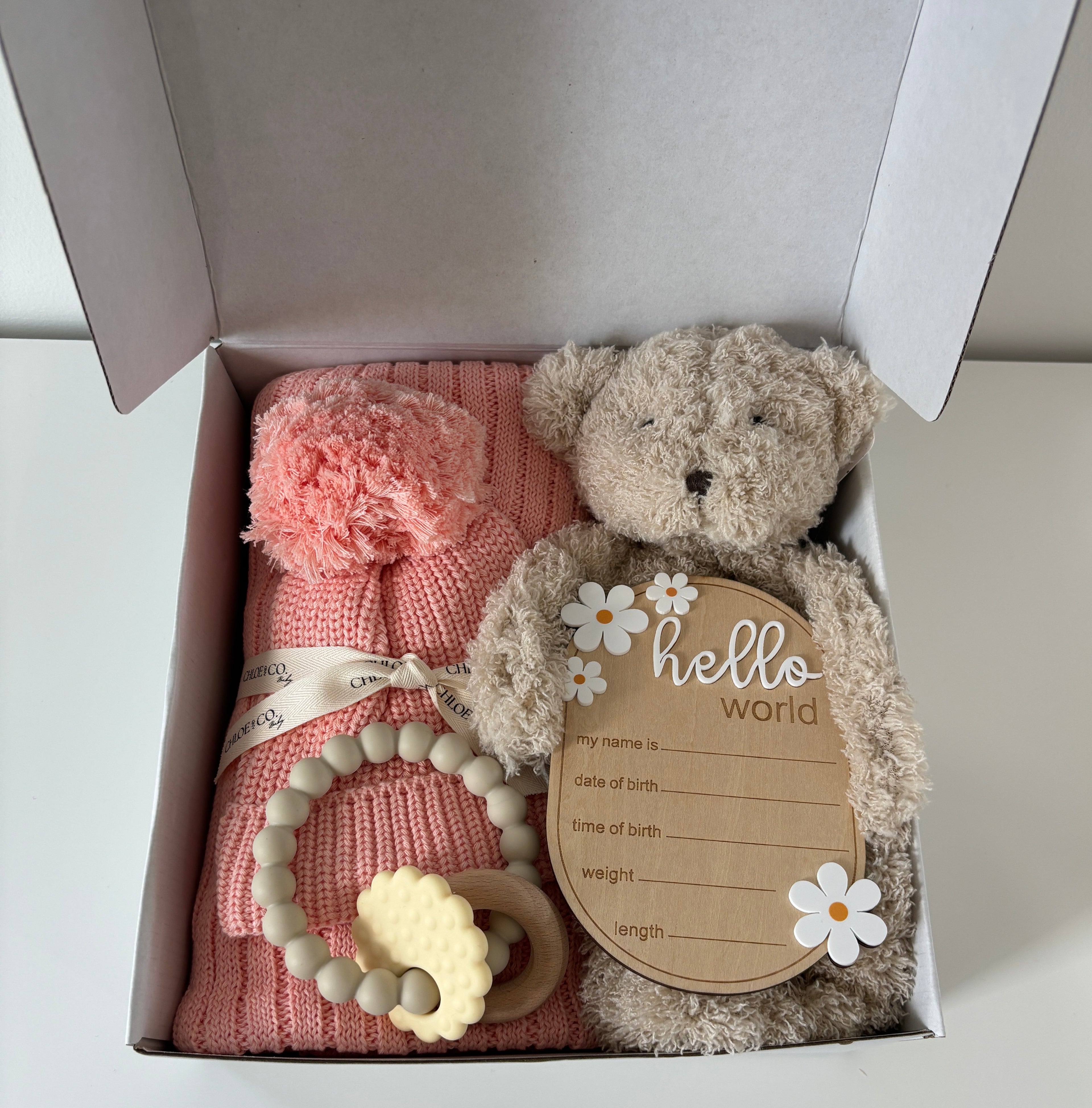 Deluxe Baby Gift Box (Peachy/Pink)