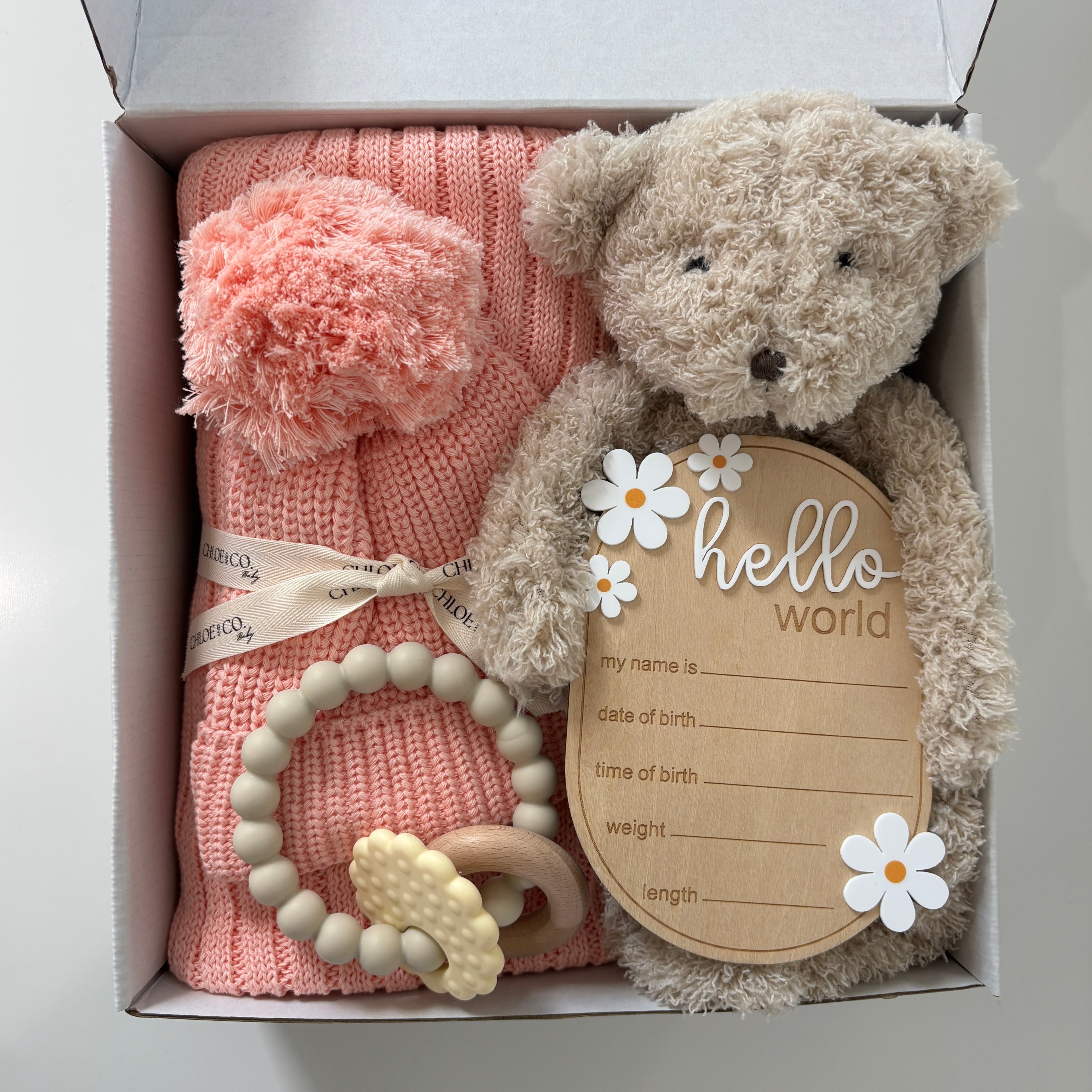 Deluxe Baby Gift Box (Peachy/Pink)