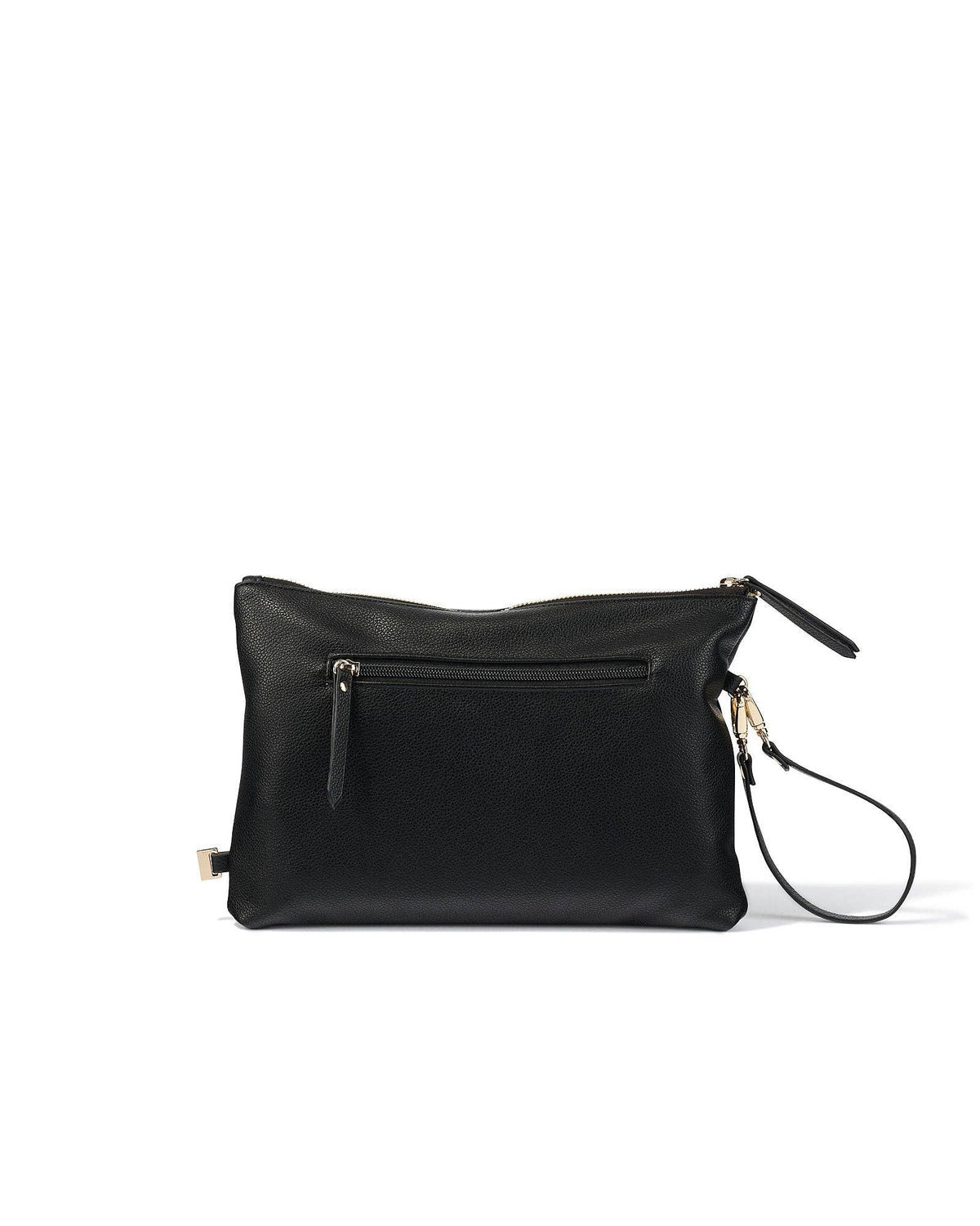 OiOi - Nappy Changing Pouch - Black Vegan Leather