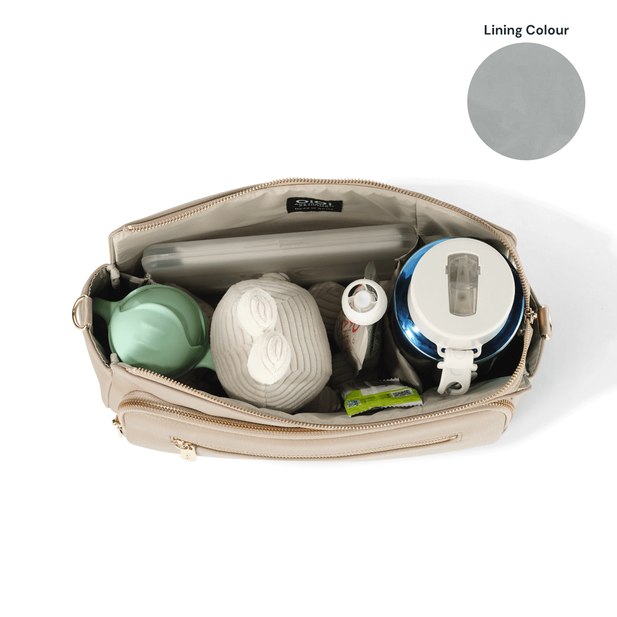 OiOi - Multitasker Pram Caddy 2.0 - Black Vegan Leather